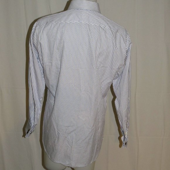 Castangia French Cuff Striped Dress Shirt 16.5 - Picture 8 of 10